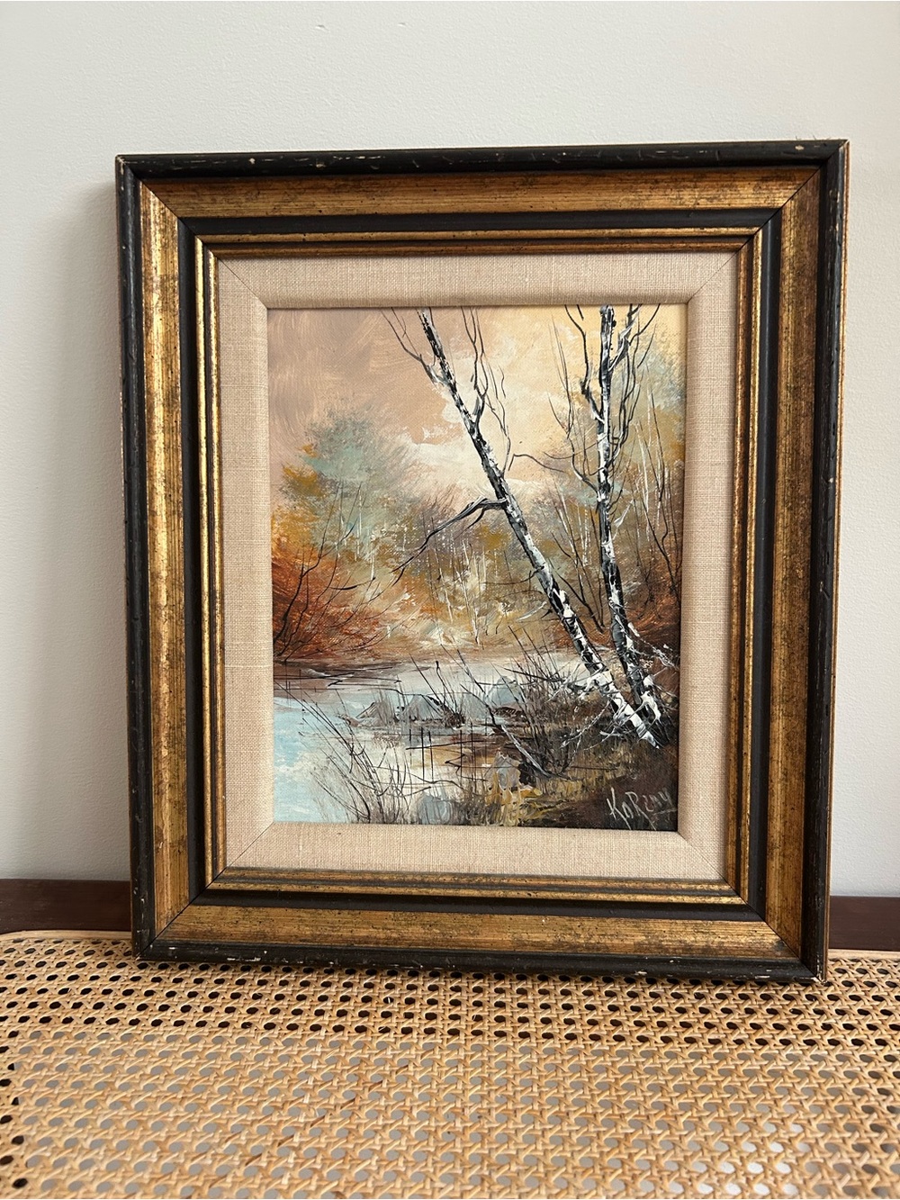 Vintage J. C. Koreny Oil Painting - Framed Canadian Landscape